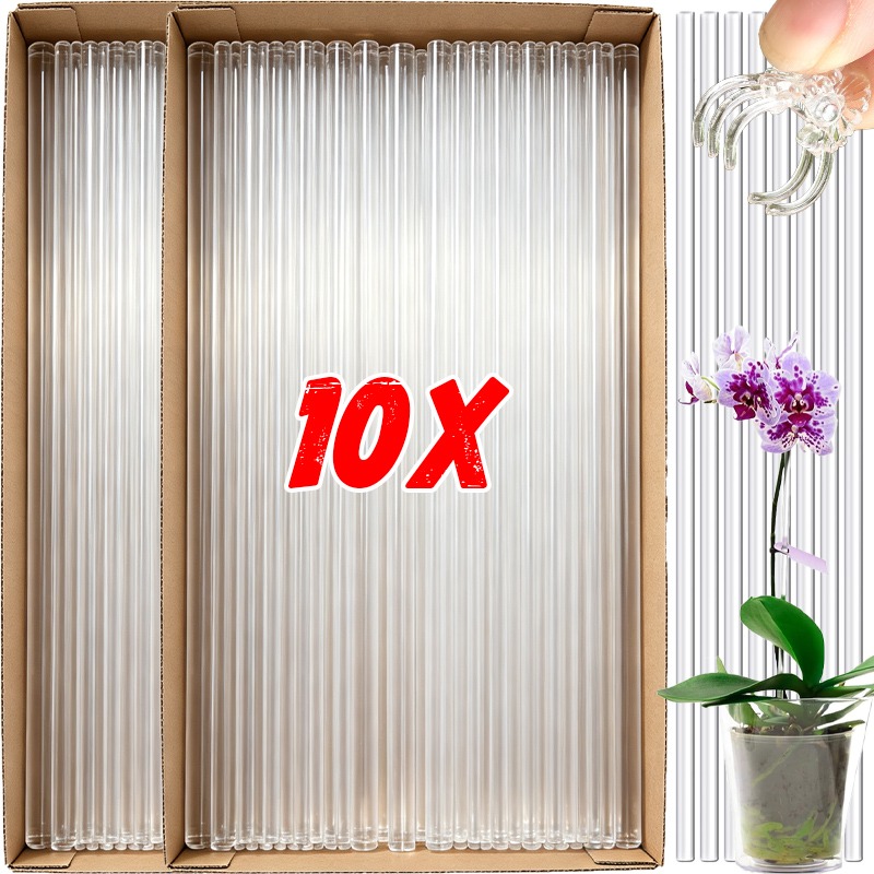 Florist Supp - دعامات زهور شفافة قابلة لإعادة الاستخدام،