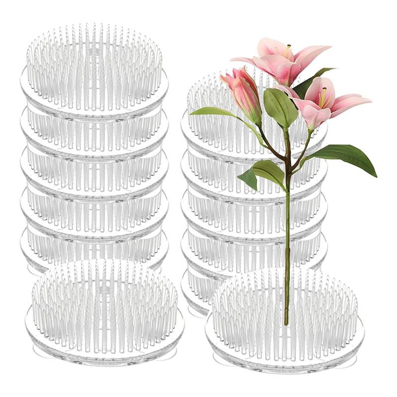مجموعة من 12 دبوس بلاستيكي شفا - مراجعة Flower Frog Pin وسعره