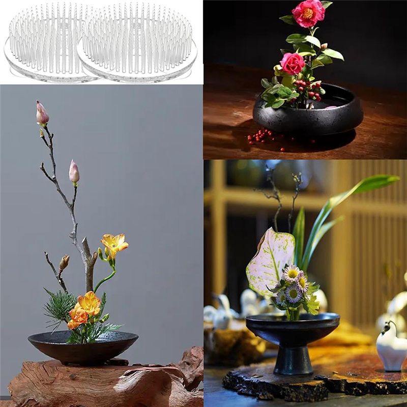 مجموعة من 12 دبوس بلاستيكي شفا - مراجعة Flower Frog Pin وسعره
