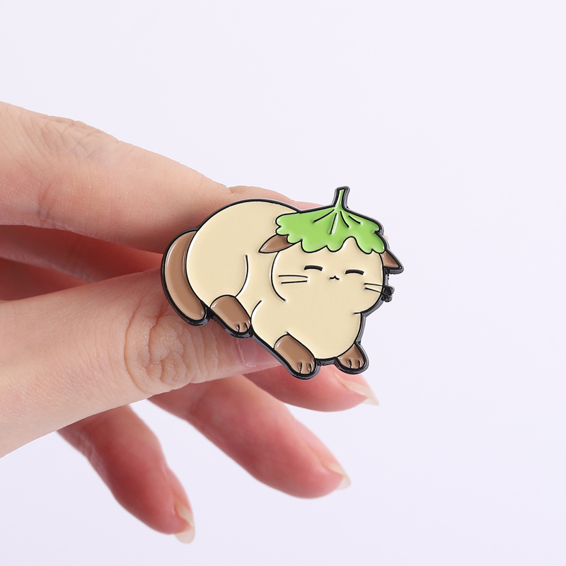 الزهور ورقة قبعة المينا دبابيس - مراجعة Flower Frog Pin وسعره
